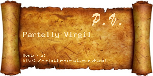 Partelly Virgil névjegykártya